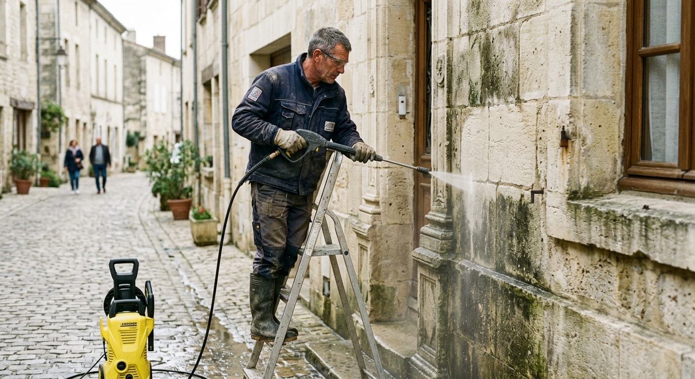 Lavage moyenne pression fa&ccedil;ade